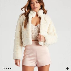Windsor Cream Faux Fur Jacket